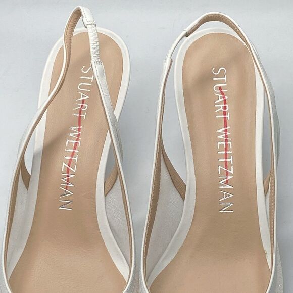 Stuart Weitzman Slingback Pointed Toe Pumps size 9 - Picture 3 of 11